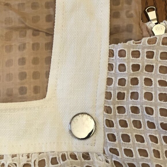 Spportmax Mesh Eyelet Drop Waist Dress Size 2 - Picture 8 of 10